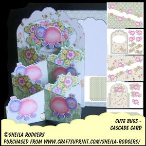 Cascade Card - Cute Bugs