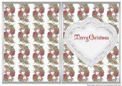 Heart Frame Sketch - Silver Christmas 3 Insert