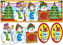 Snowmen Names Large Dl - Leo