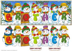 Snowmen Names Large Dl - Brother