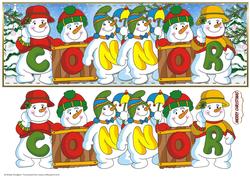 Snowmen Names Large Dl - Connor