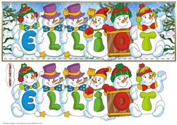 Snowmen Names Large Dl - Elliot
