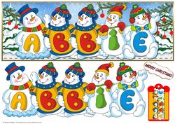 Snowmen Names Large Dl - Abbie