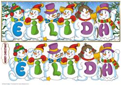 Snowmen Names Large Dl - Eilidh
