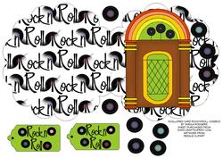 Scalloped Card Rock'n'roll Jukebox