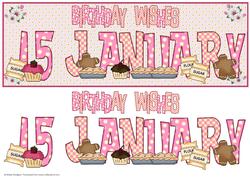 Day of the Year Birthday - Female January 15