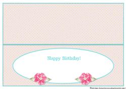 Day of the Year Birthday - Female February Insert