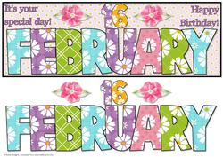 Day of the Year Birthday - February 16