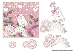 Just for You Hearts and Flowers