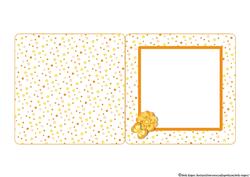 With Love Yellow Flowers and Butterflies Insert