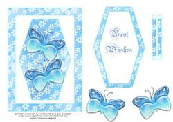 Butterfly Hexagon Spinner Card
