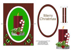Christmas Candle Spinner Card