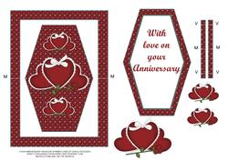 Your Anniversary Hexagon Spinner Card