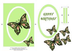 Butterfly Spinner Card