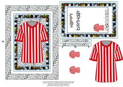 Soccer Red Shirt Spinner Card