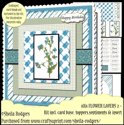 8x8 Flower Layers Card 2