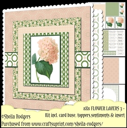 8X8 Flower Layers Card 3