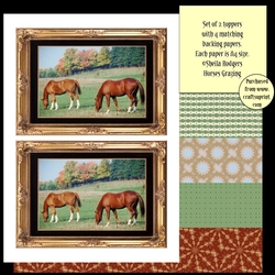 Topper Kit - Horses Grazing