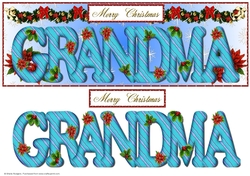 Large DL Poinsettia - GRANDMA