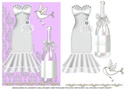 Wedding Dress on Lavender