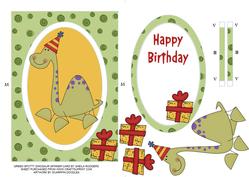 Green Spotty Dinosaur Spinner