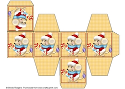 All In One Gift Box - Candycane Mouse