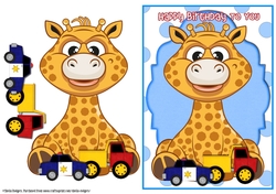 Happy Birthday - Little Giraffe