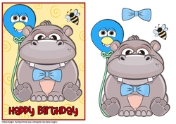 Happy Birthday - Little Hippo
