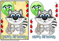 Happy Birthday - Little Raccoon