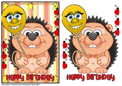 Happy Birthday - Little Hedgehog