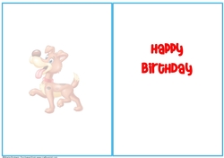 Happy Birthday - Little Brown Dog Insert