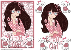 PRETTY GIRL IN STARS