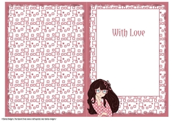 PRETTY GIRL IN STARS INSERT