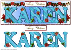 Large DL Poinsettia - KAREN