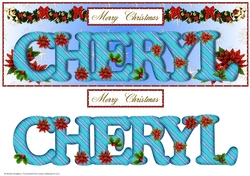 Large DL Poinsettia - CHERYL