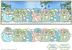 Pastel Snowmen - GRANDAD