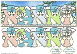 Pastel Snowmen - NANNY