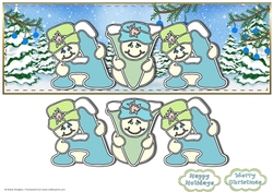 Pastel Snowmen - AVA