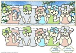 Pastel Snowmen - EMILY