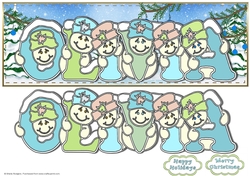Pastel Snowmen - OLIVIA