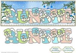 Pastel Snowmen - AUNTIE
