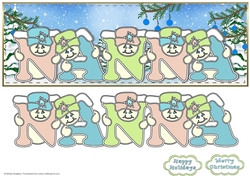 Pastel Snowmen - NANNA