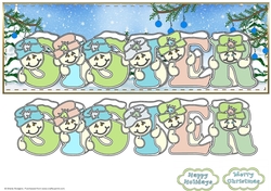 Pastel Snowmen - SISTER