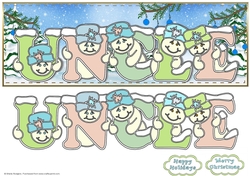 Pastel Snowmen - UNCLE