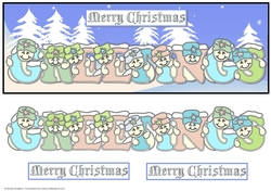 Pastel Snowmen - GREETINGS