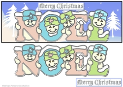 Pastel Snowmen - NOEL