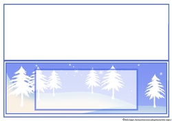 Pastel Snowmen - INSERT WITH WHITE TREES