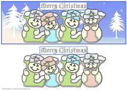 Pastel Snowmen - LILY