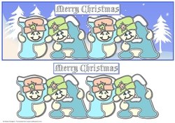Pastel Snowmen - PAPA