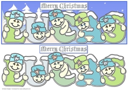 Pastel Snowmen - LUCAS